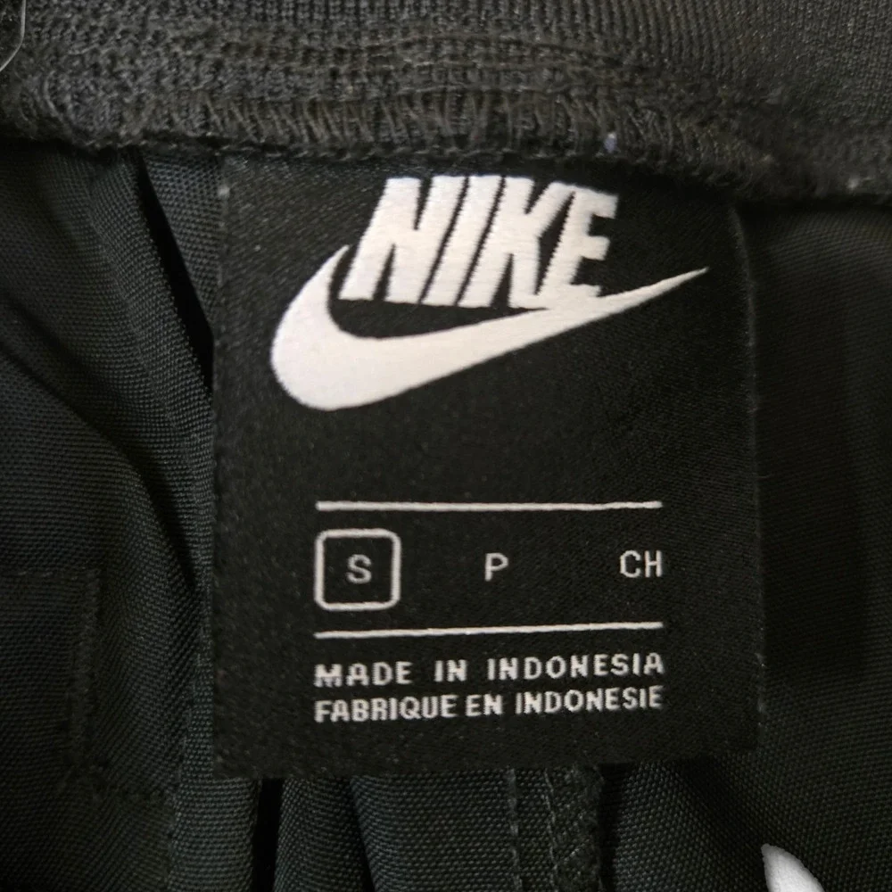 Nike Black Utility Full Leg Zippers Streetwear Jogger Track Pants Size Small